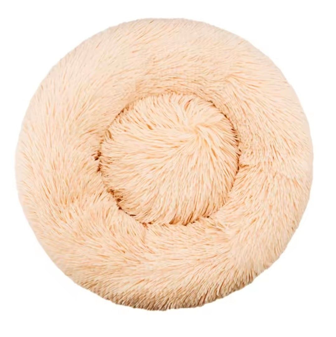 Calming Plush Pet Bed | Ultra Soft Donut Bed for Cats & Dogs