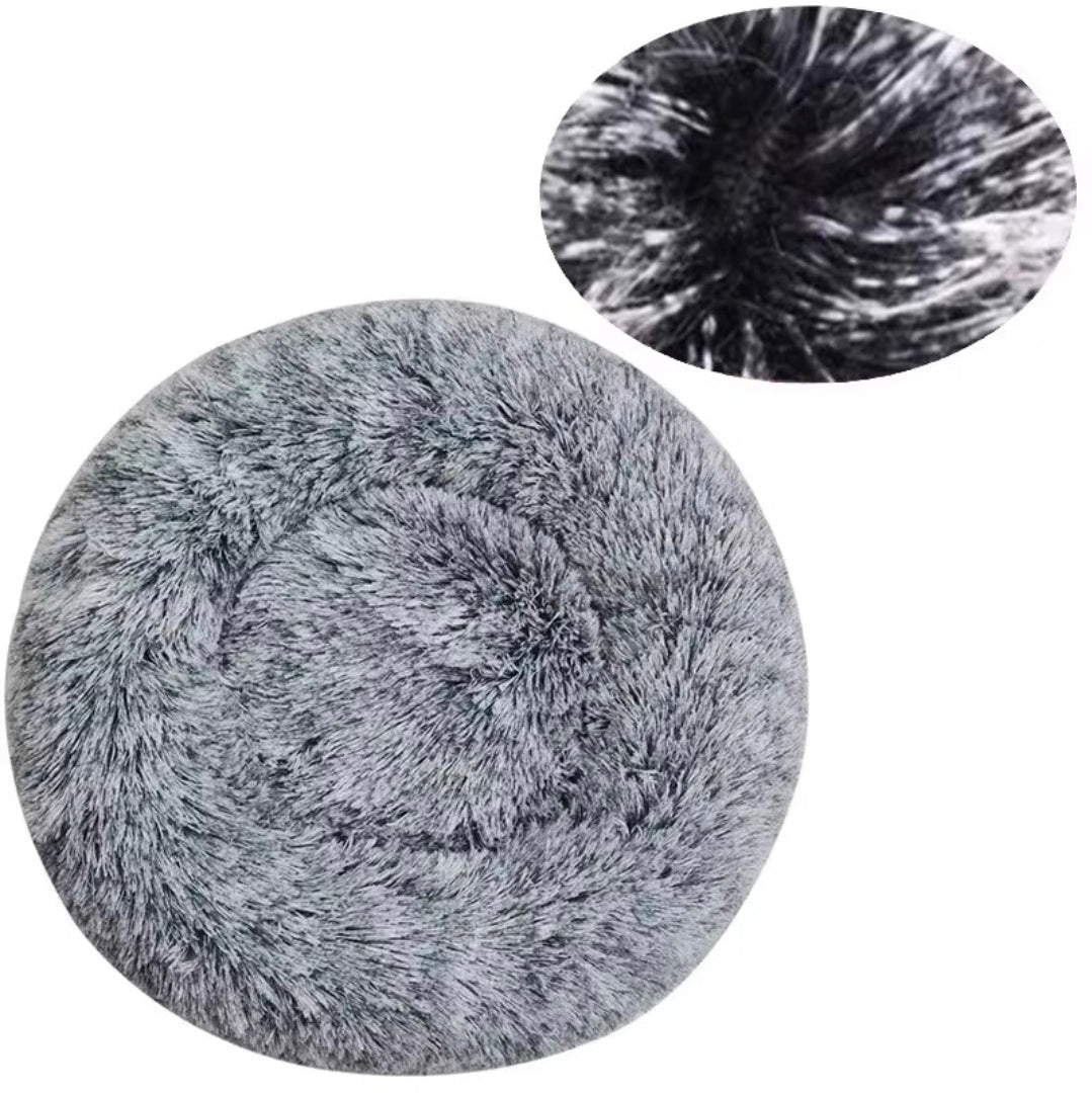 Calming Plush Pet Bed | Ultra Soft Donut Bed for Cats & Dogs