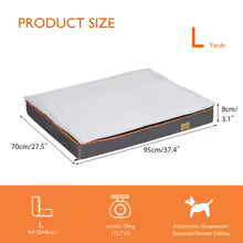 Premium Orthopedic Memory Foam Dog Bed | Waterproof Washable Mattress