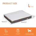 Premium Orthopedic Memory Foam Dog Bed | Waterproof Washable Mattress