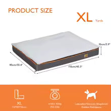 Premium Orthopedic Memory Foam Dog Bed | Waterproof Washable Mattress