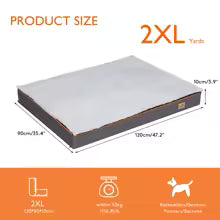 Premium Orthopedic Memory Foam Dog Bed | Waterproof Washable Mattress